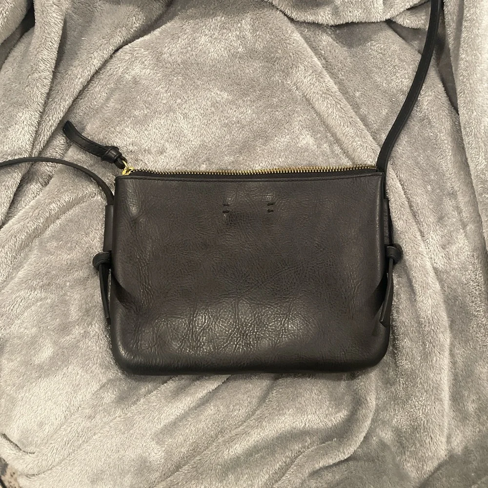 Madewell Black Crossbody Leather Shoulder Bag - Picture 3 of 4